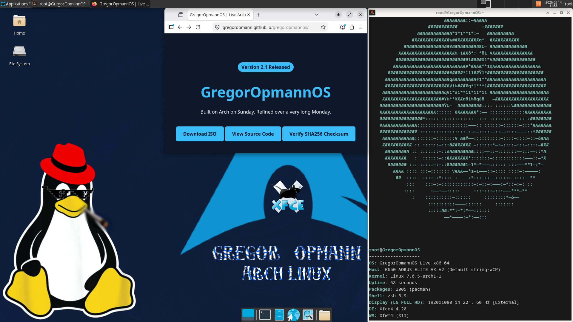 GregorOpmannOS desktop